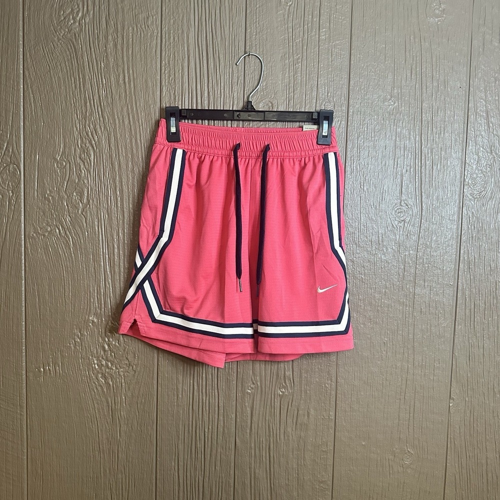 NWT  Nike Crossover Dri-Fit 5" Basketball Shorts Womans Sz XS Pink Navy Blue